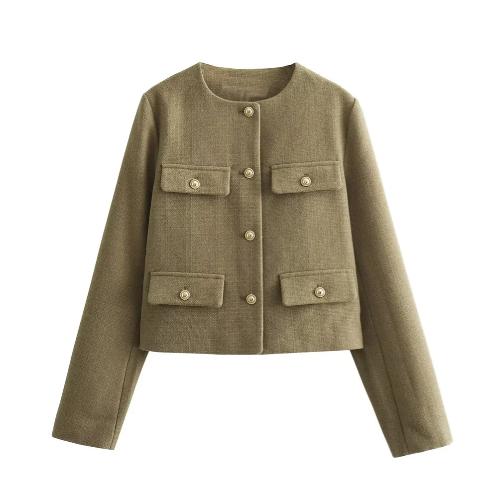 Women's Classic O-Neck Blazer