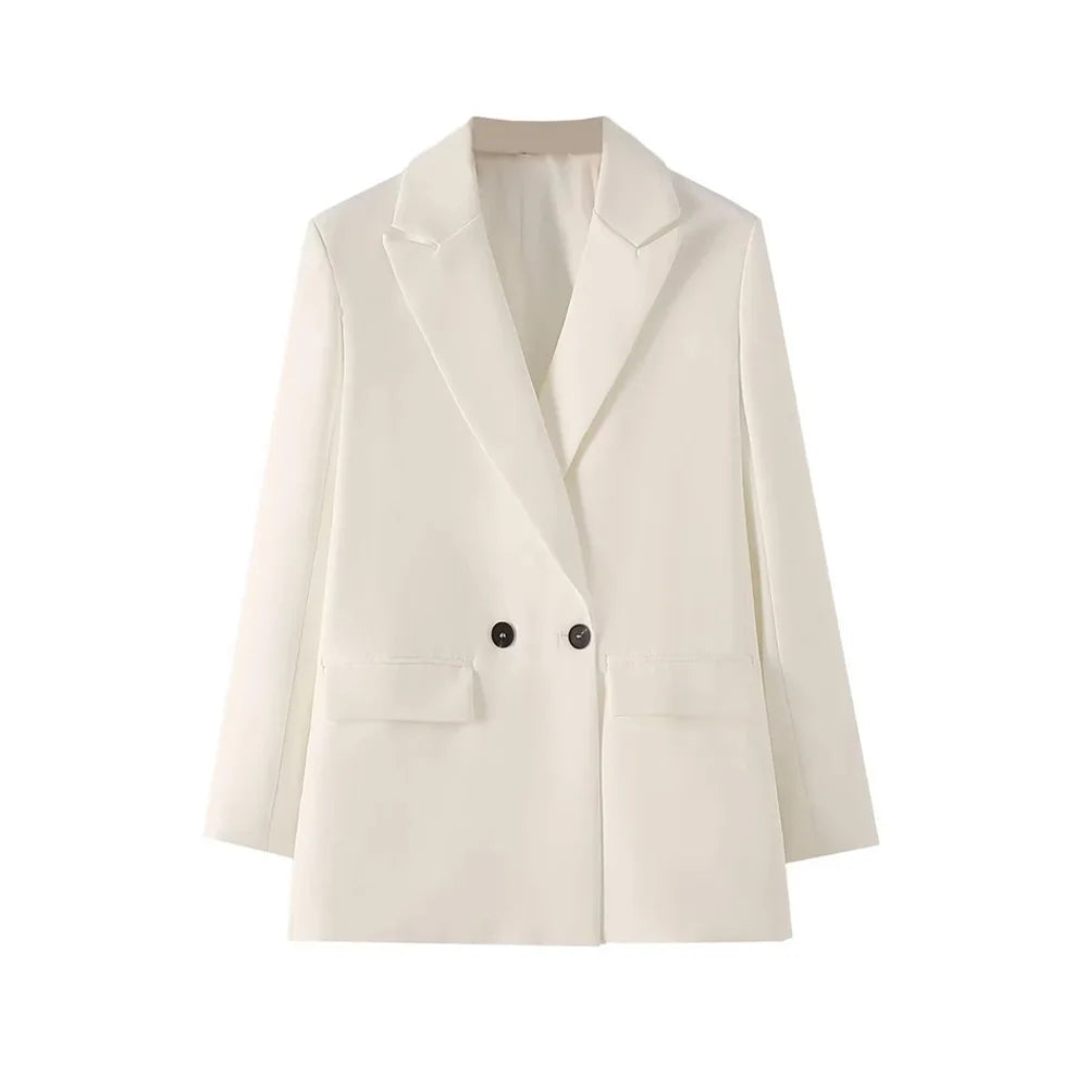 Classic Double-Breasted Women's Blazer