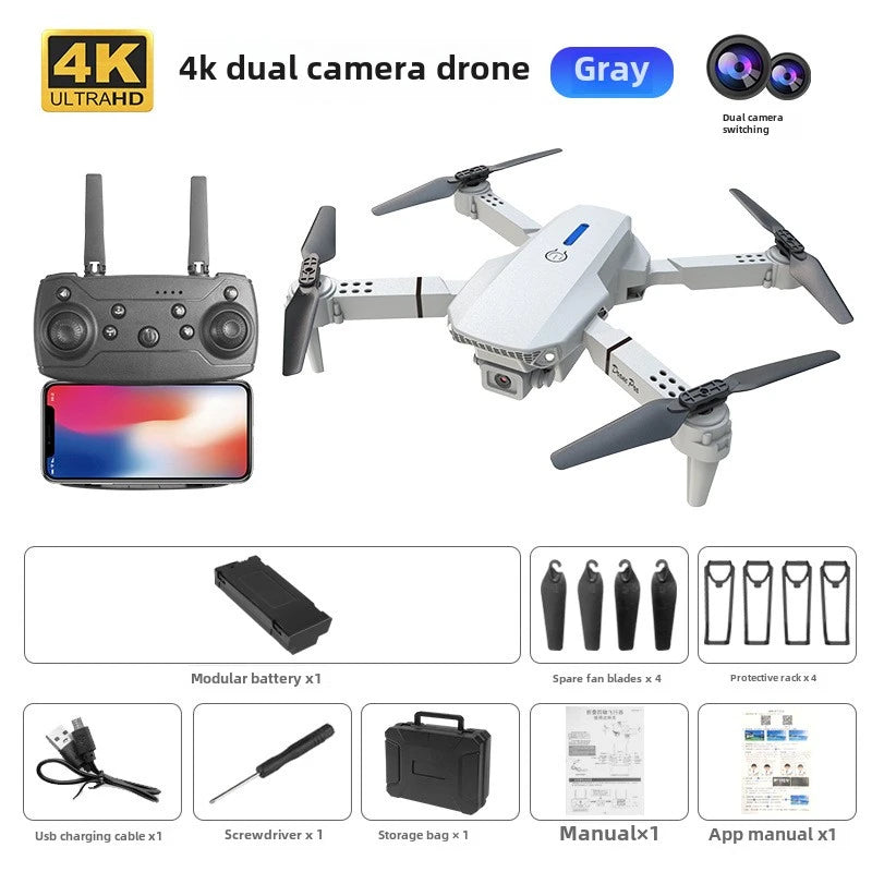 E99 Pro Foldable Drone with HD Dual Cameras - Altitude Hold Quadcopter, E88 Pro Remote Control Aircraft K3