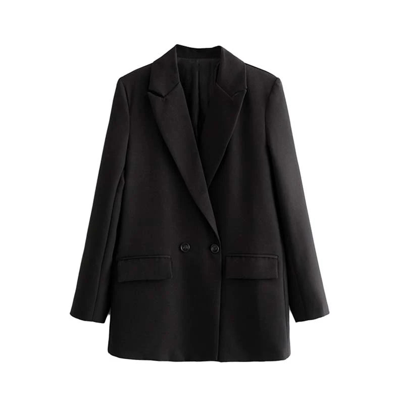 Classic Double-Breasted Women's Blazer