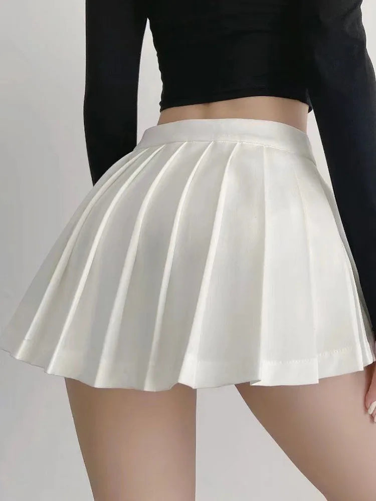 ZOKI High-Waisted Pleated Tennis Skirt