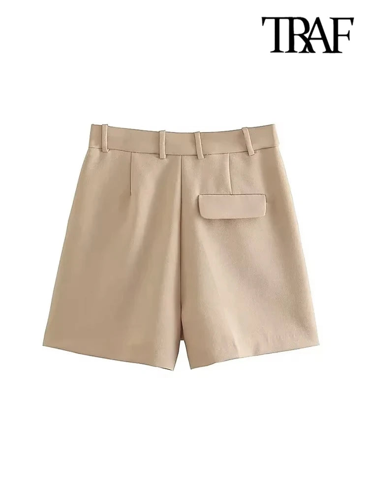 High-Waisted Bermuda Shorts for Women