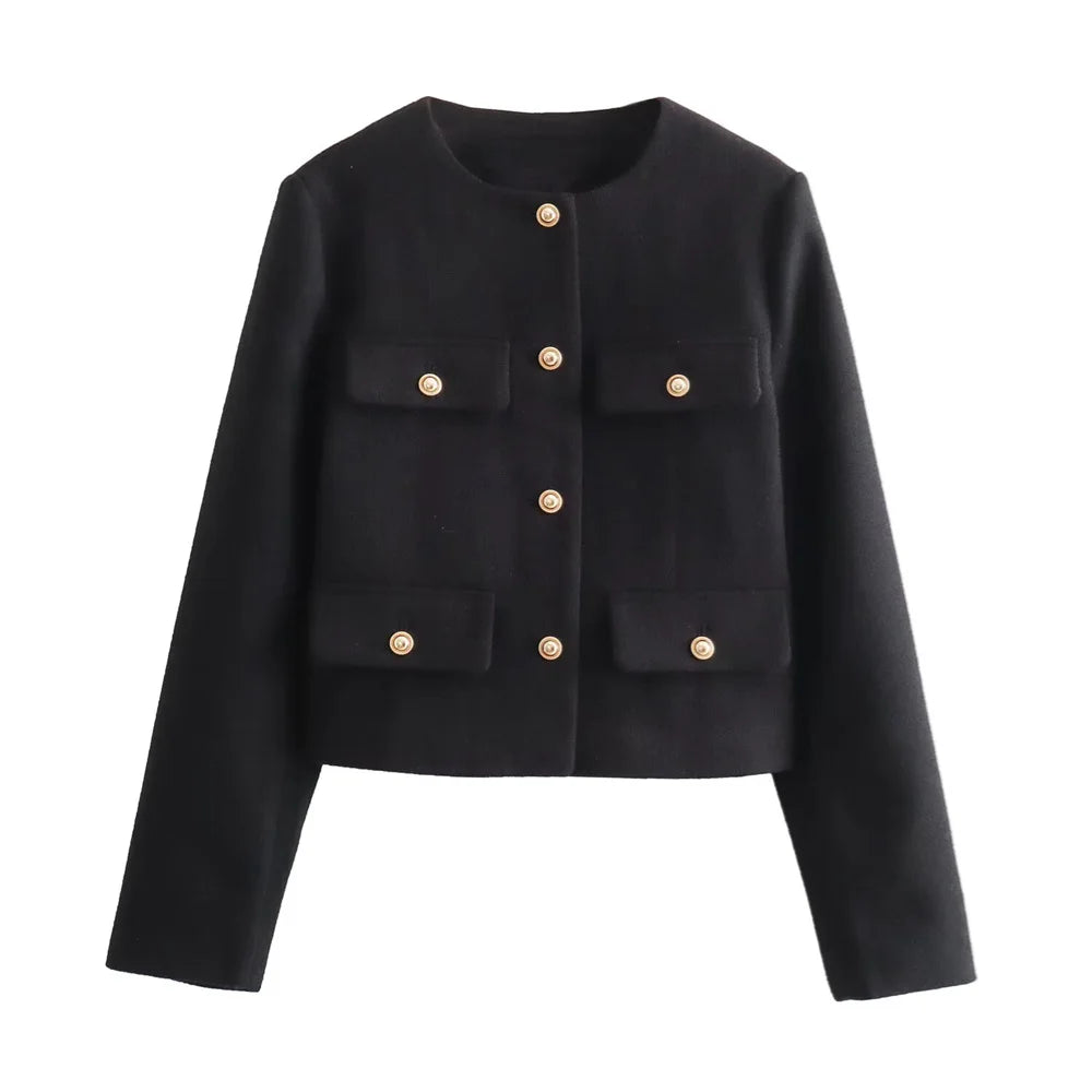 Women's Classic O-Neck Blazer