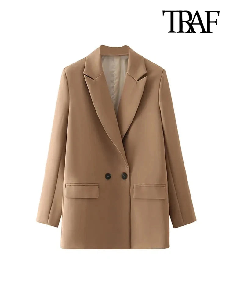 Classic Double-Breasted Women's Blazer