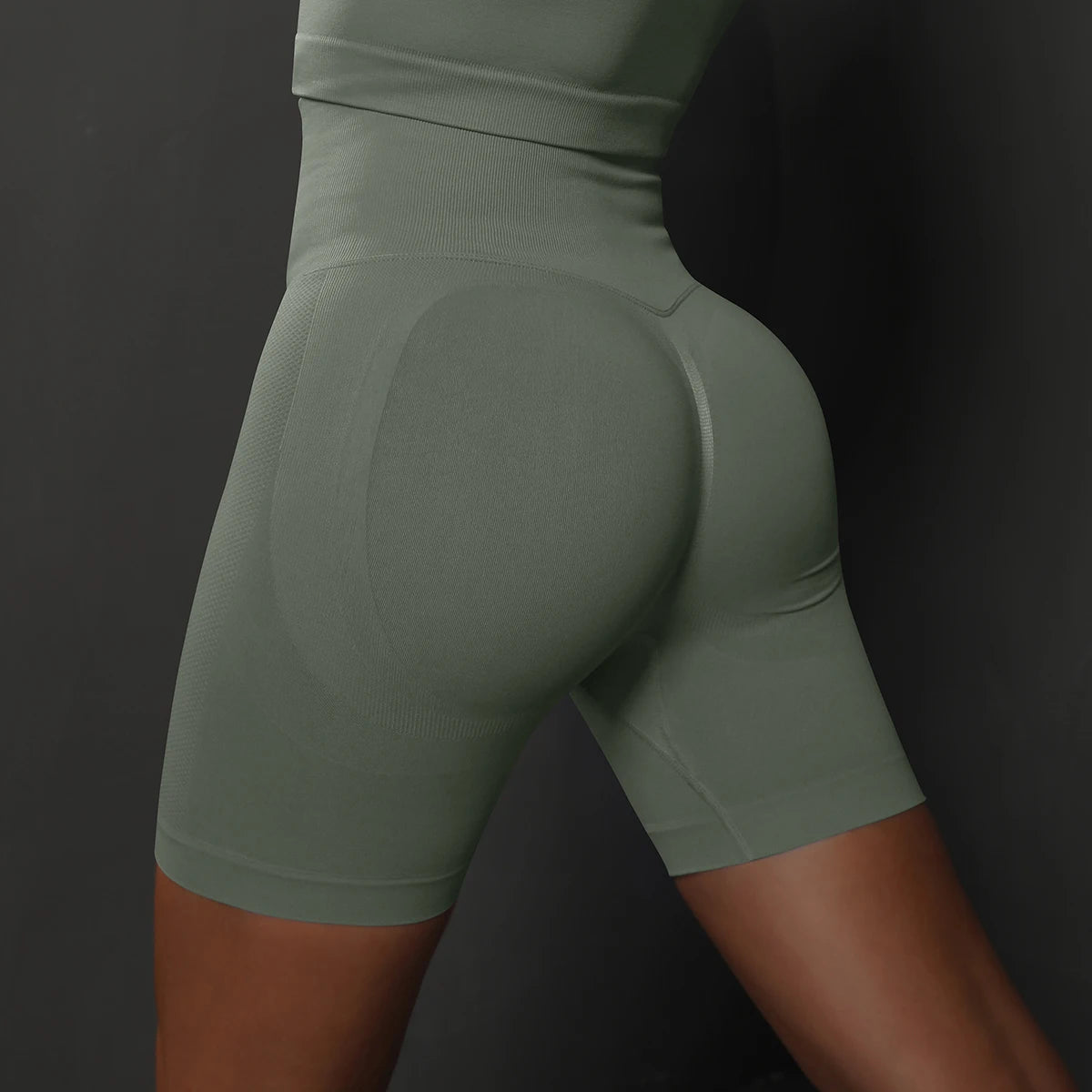 Women's High-Waisted Seamless Yoga Shorts