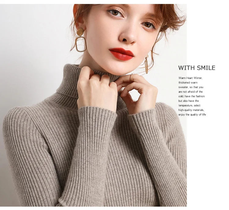 Women's Soft Turtleneck Sweater