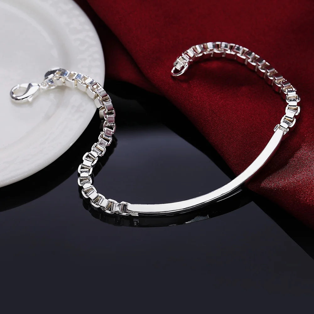 Handcrafted 925 Sterling Silver Twisted Rope Bracelet