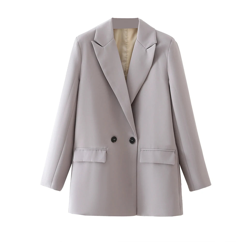 Classic Double-Breasted Women's Blazer