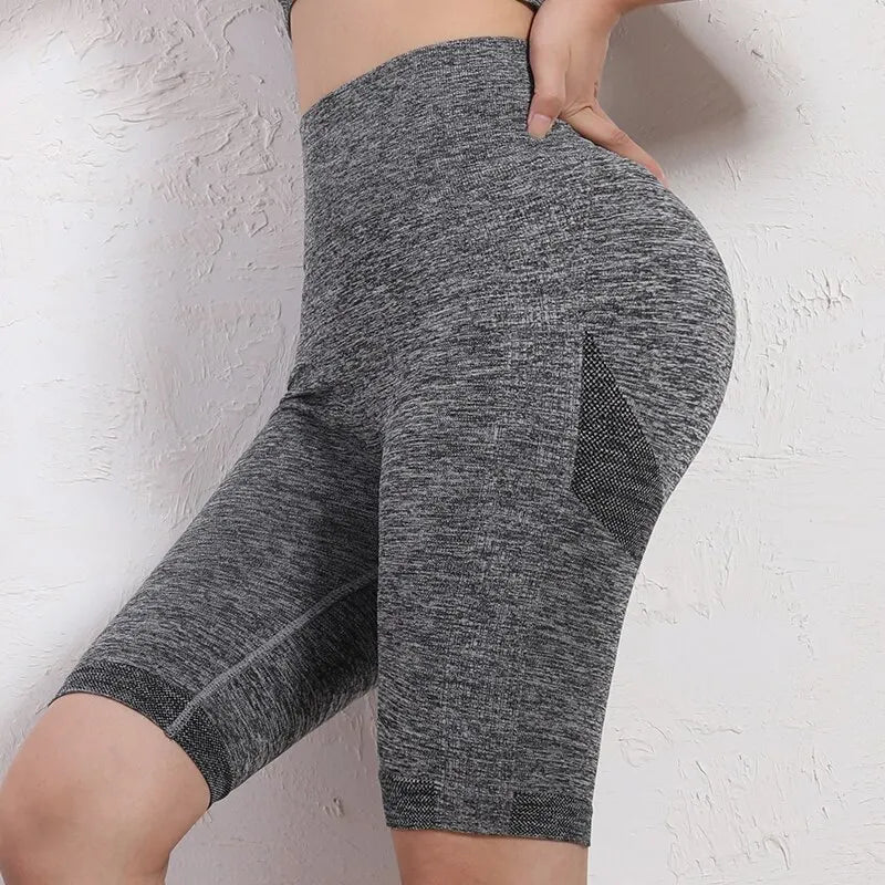 Seamless High-Waist Butt Lifting Yoga Shorts