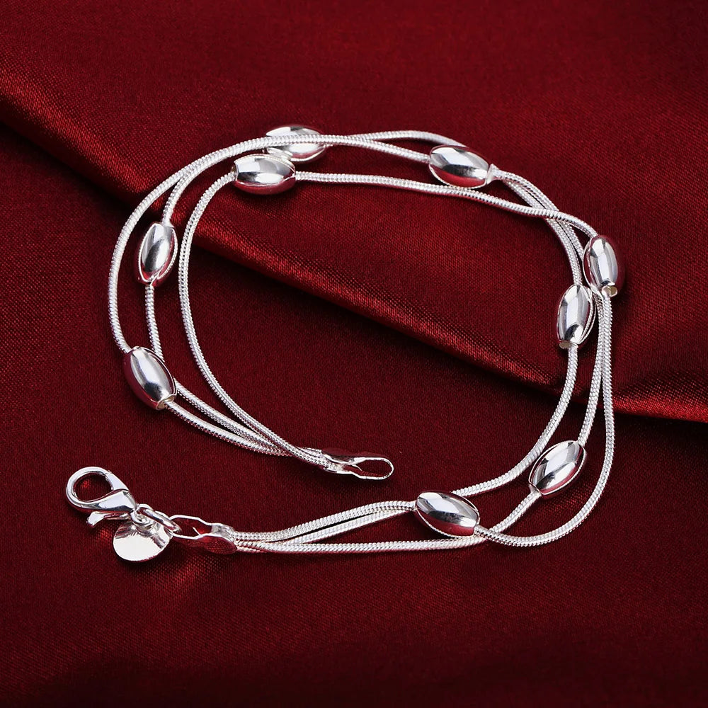 Handcrafted 925 Sterling Silver Twisted Rope Bracelet