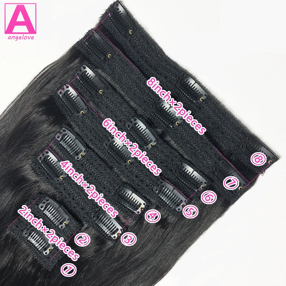 Premium Brazilian Remy Human Hair Clip-In Extensions