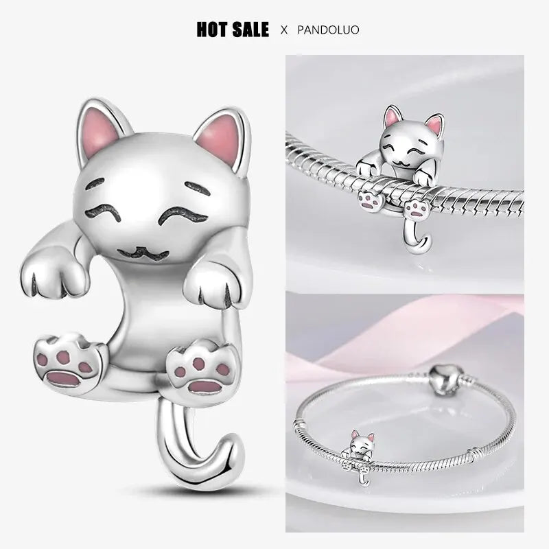 925 Sterling Silver Color-Changing Charm Bead  Bracelet Accessory