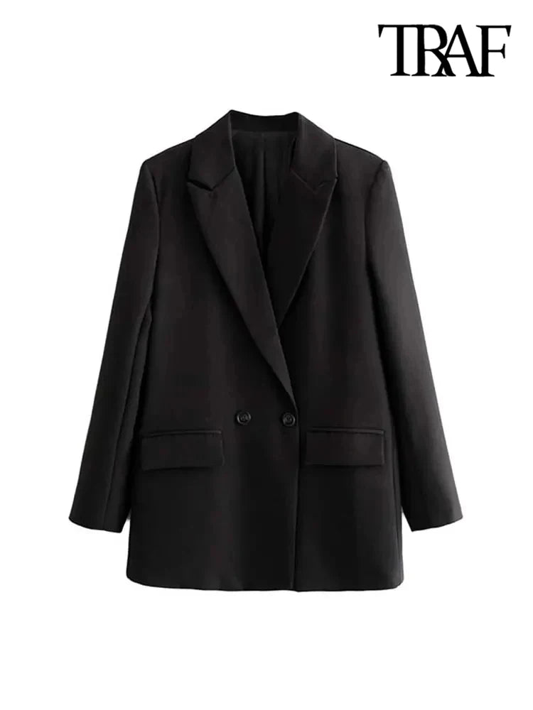 Classic Double-Breasted Women's Blazer