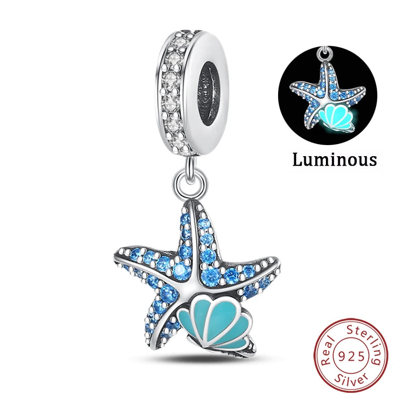 925 Sterling Silver Ocean Charm Collection