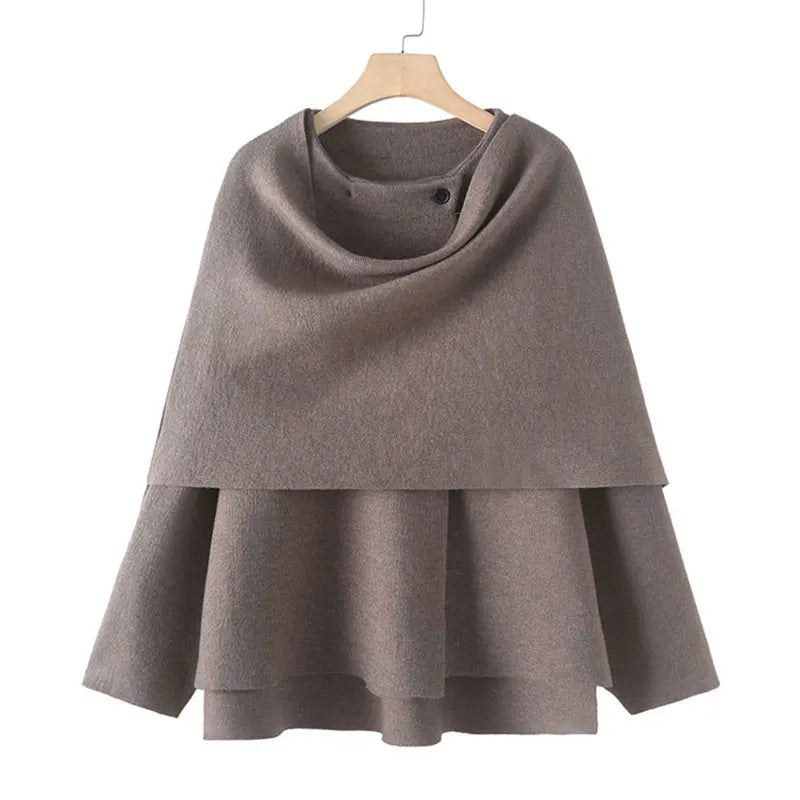 Women's Asymmetric Knit Coat