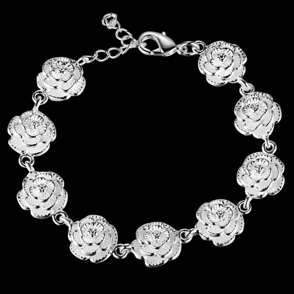Handcrafted 925 Sterling Silver Twisted Rope Bracelet