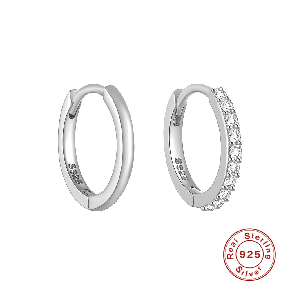 CANNER 925 Sterling Silver Star Anise Hoop Earrings